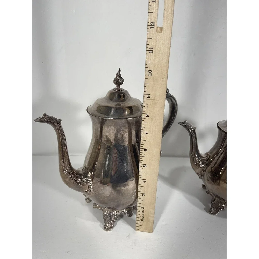 Set Of 2 Gorham E P Silver Vintage Tea or Coffee Pot YH372 And‎ YH370 Stunning